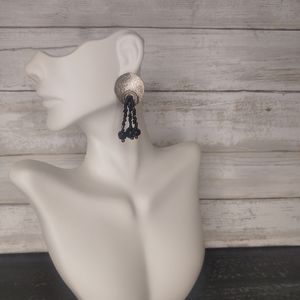 Vintage Metal Beaded Earrings